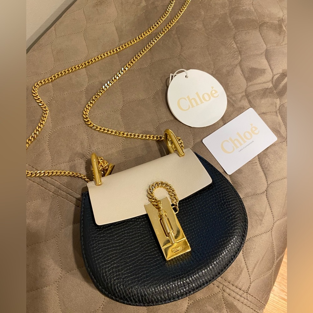 100% CHLOE mini sac leather handbag